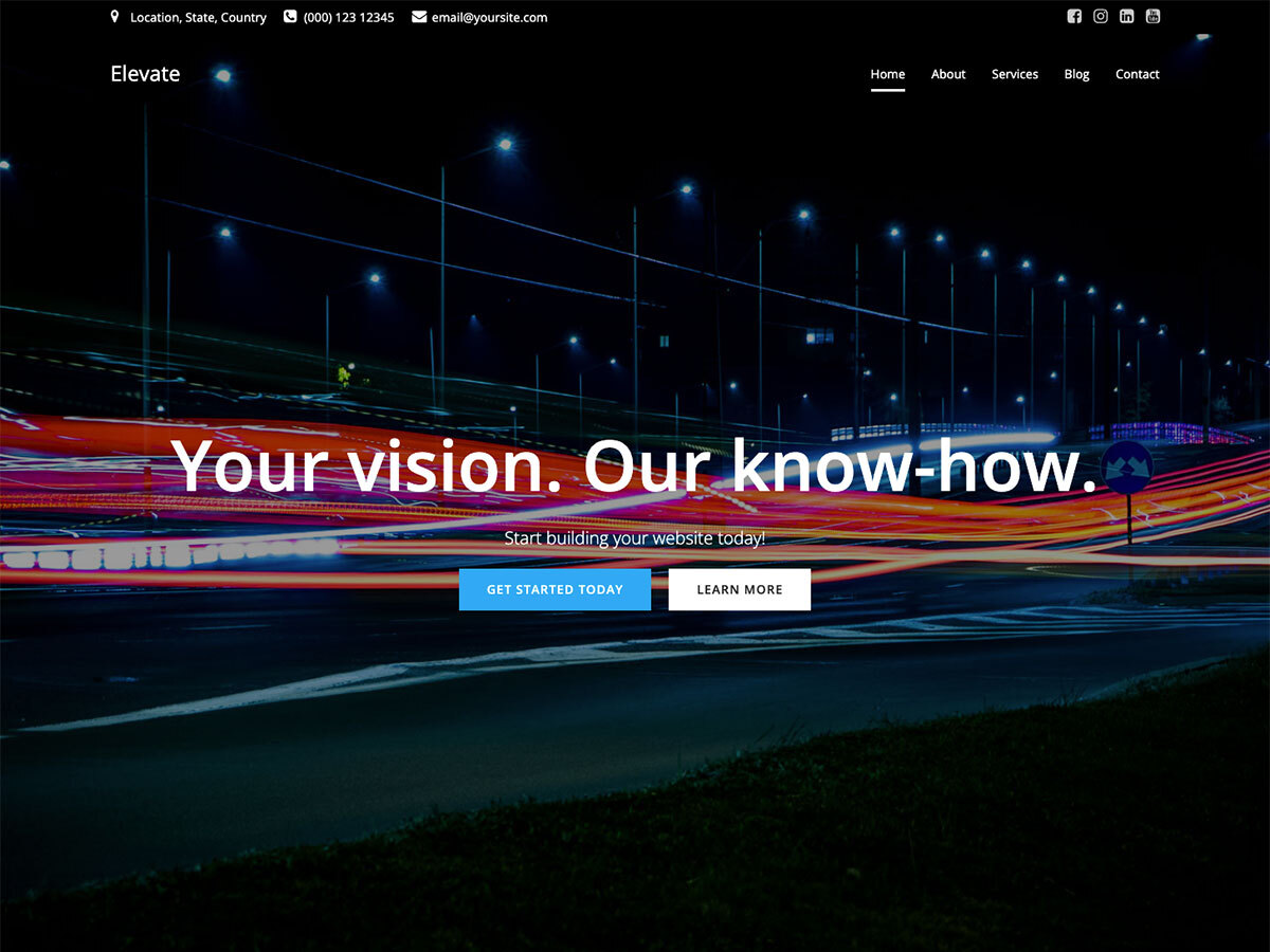 Elevate WP theme screenshot