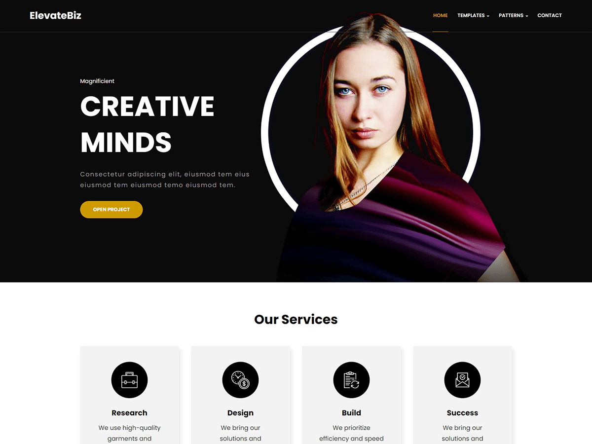 ElevateBiz theme screenshot