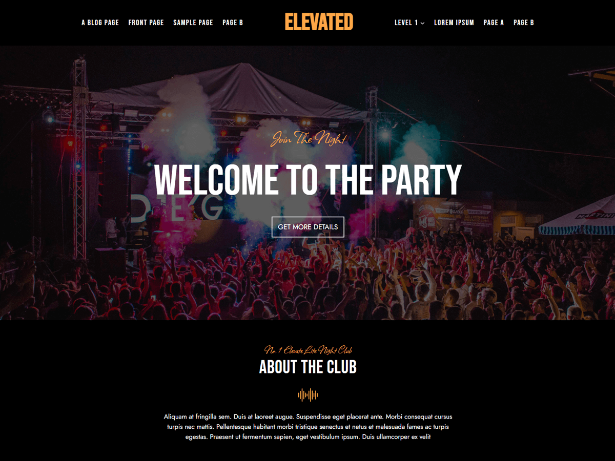 Elevated Lite theme screenshot