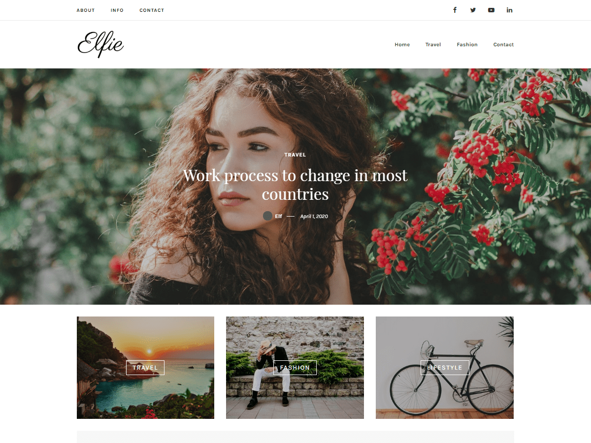Elfie theme screenshot