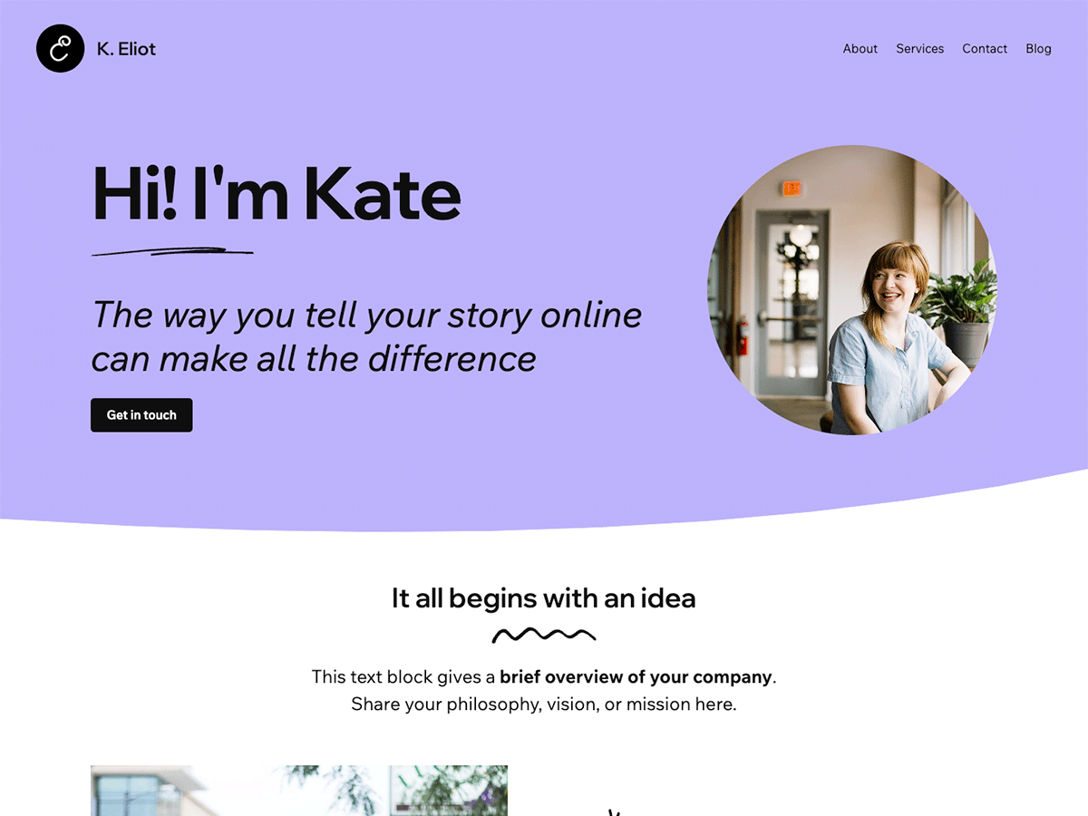 Eliot theme screenshot