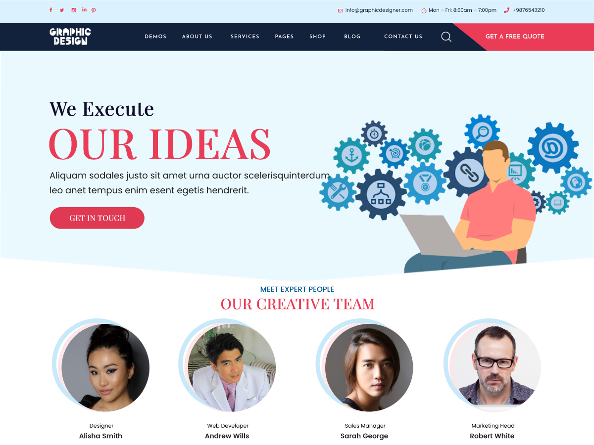 Elite Creative Agency theme screenshot