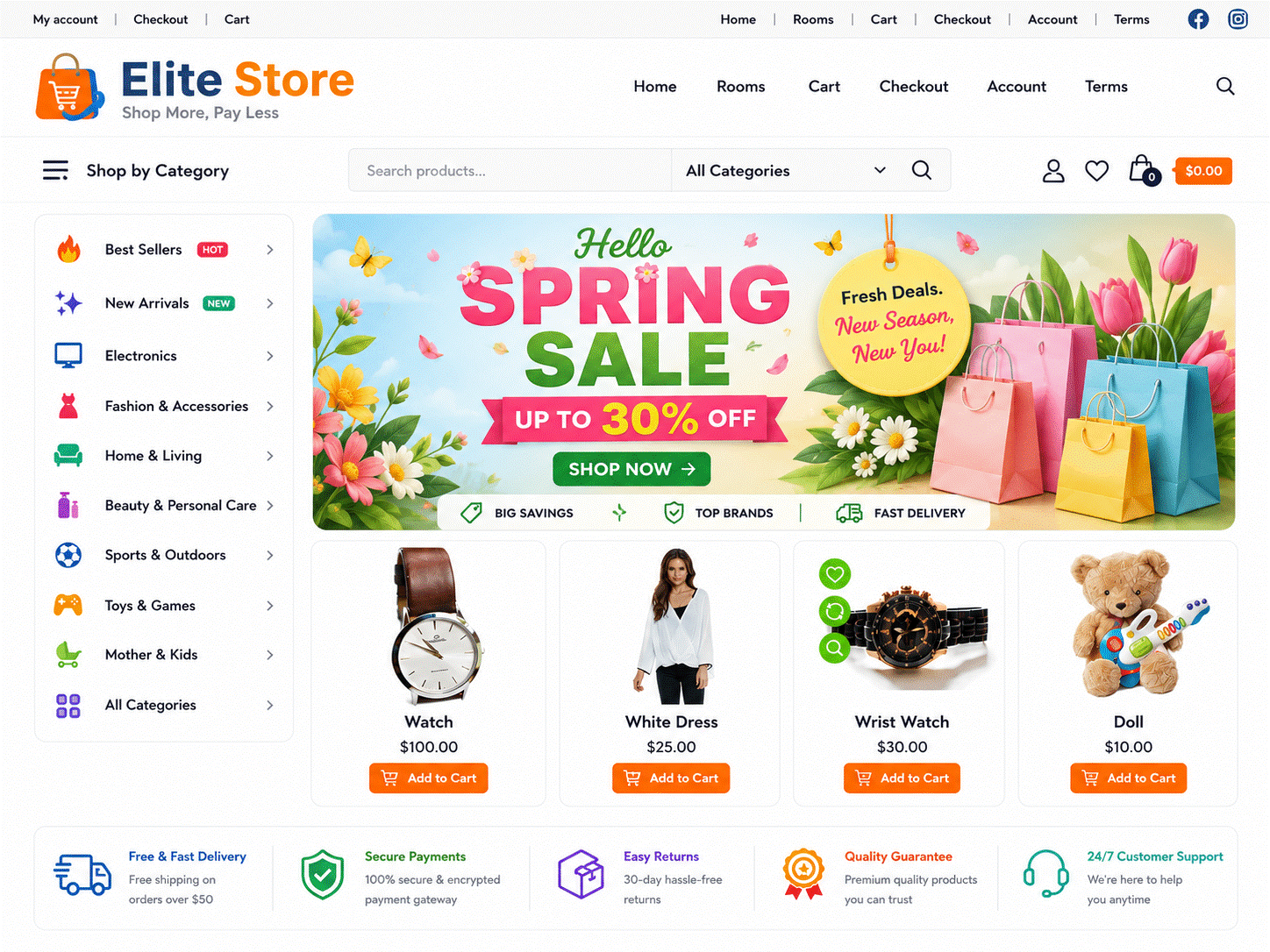 Elite Storefront theme screenshot