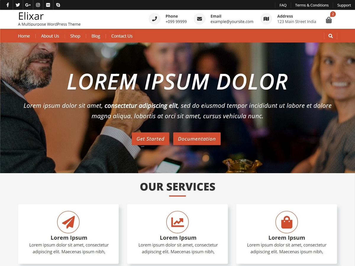 Elixar theme screenshot