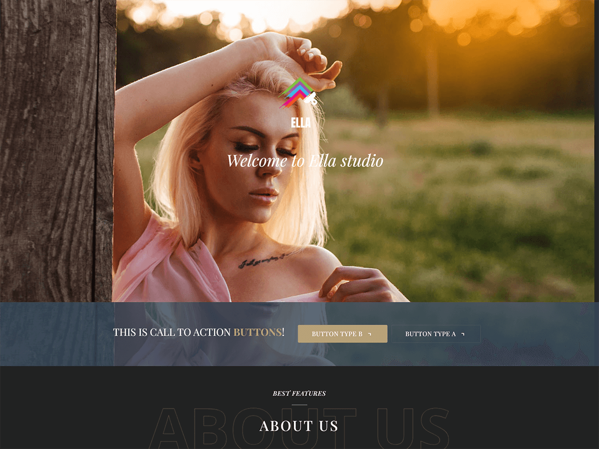 Ella Corporate theme screenshot