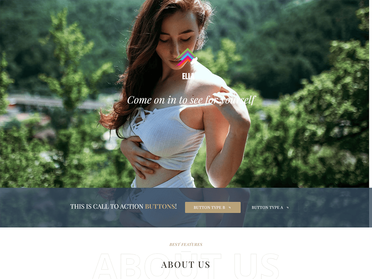 Ella Portfolio One Page theme screenshot