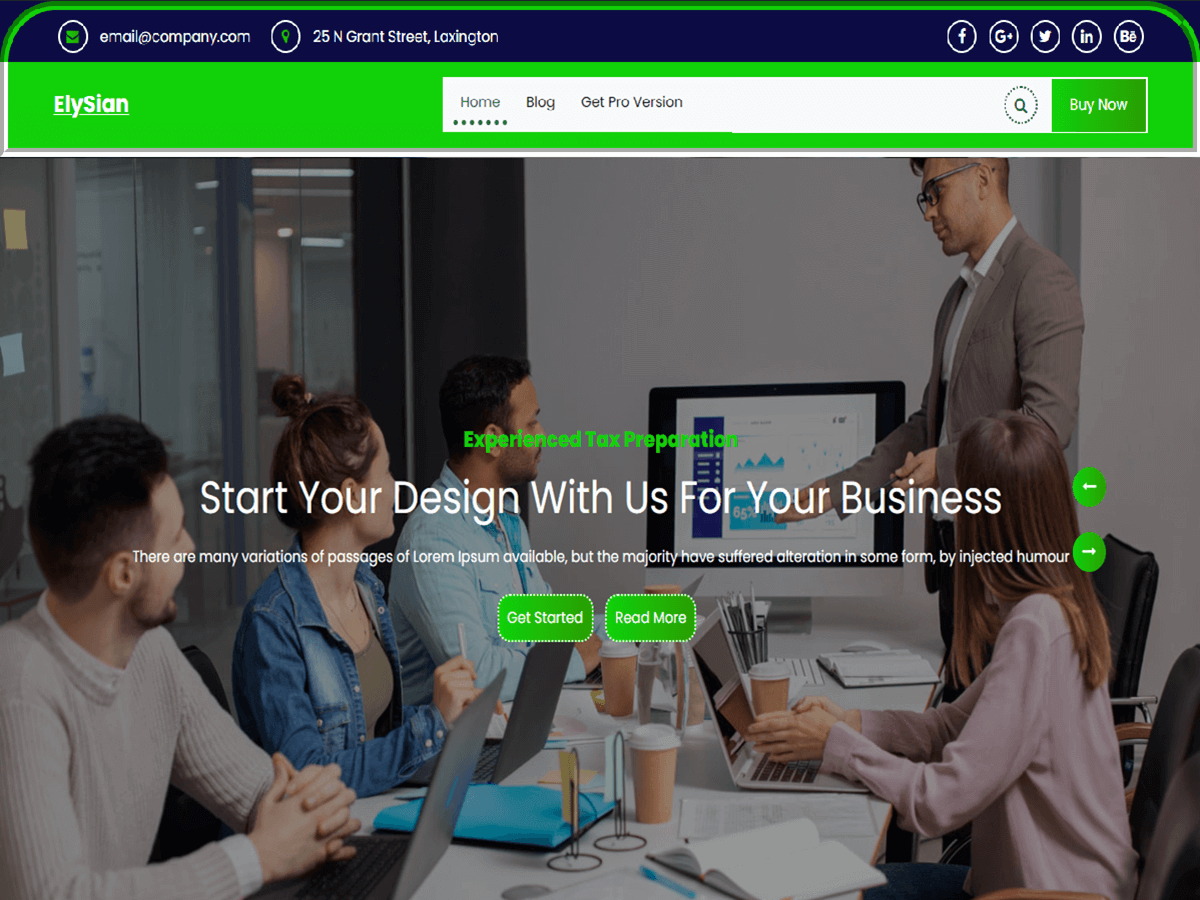 Elysian theme screenshot