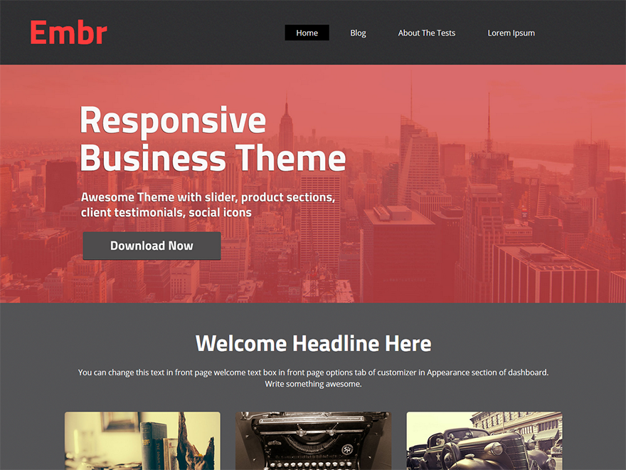 embr theme screenshot