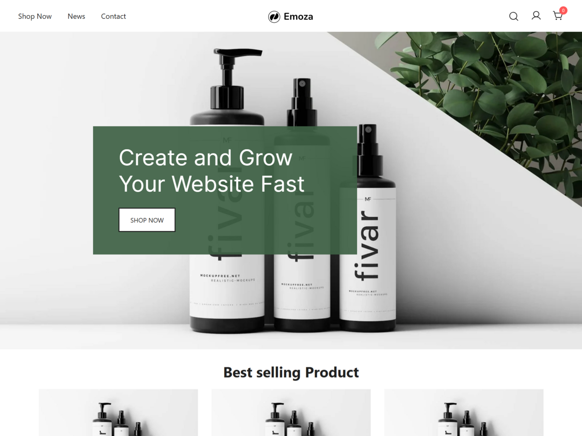 Emoza WooCommerce theme screenshot