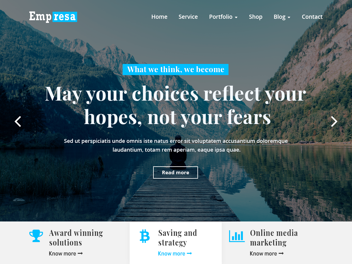 Empresa theme screenshot