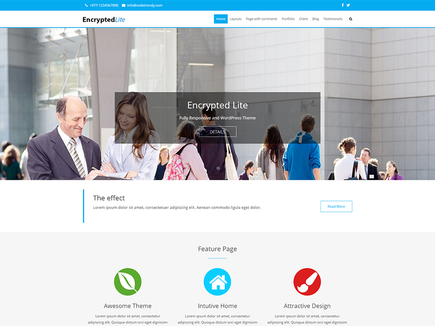 Encrypted Lite theme screenshot
