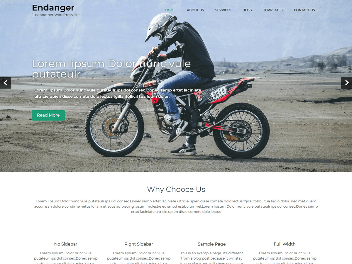 Endanger theme screenshot