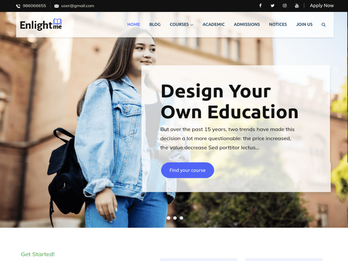 Enlightme theme screenshot