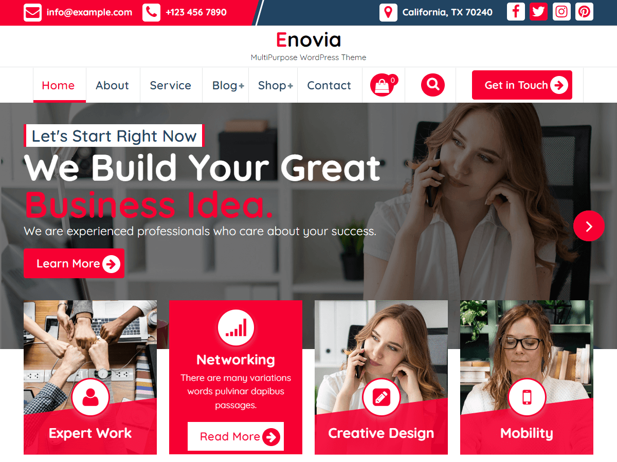Enovia theme screenshot