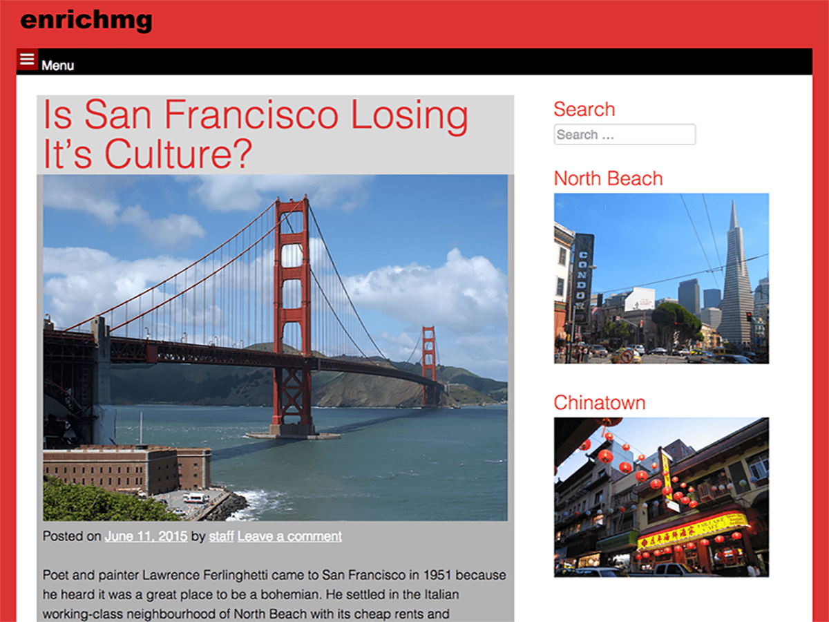 enrichmg theme screenshot