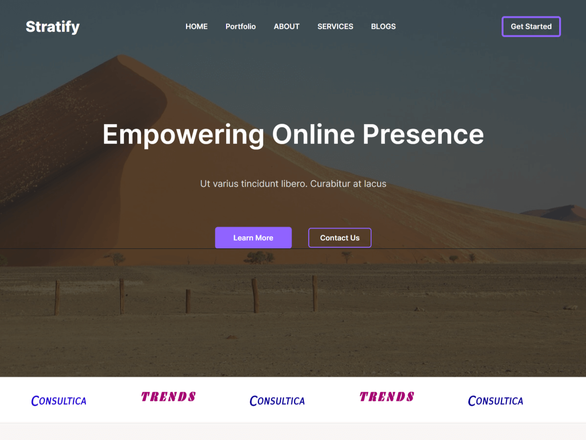 Entervia theme screenshot