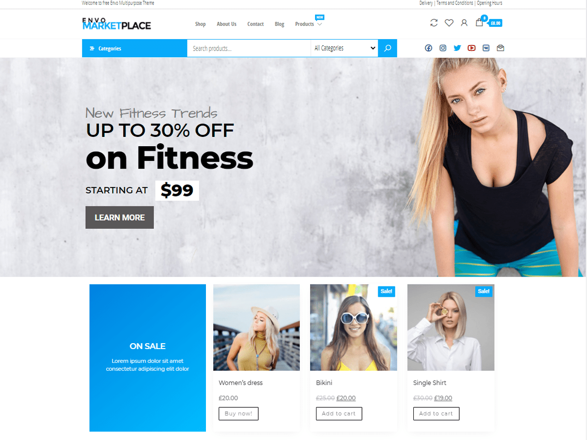 Envo Marketplace theme screenshot