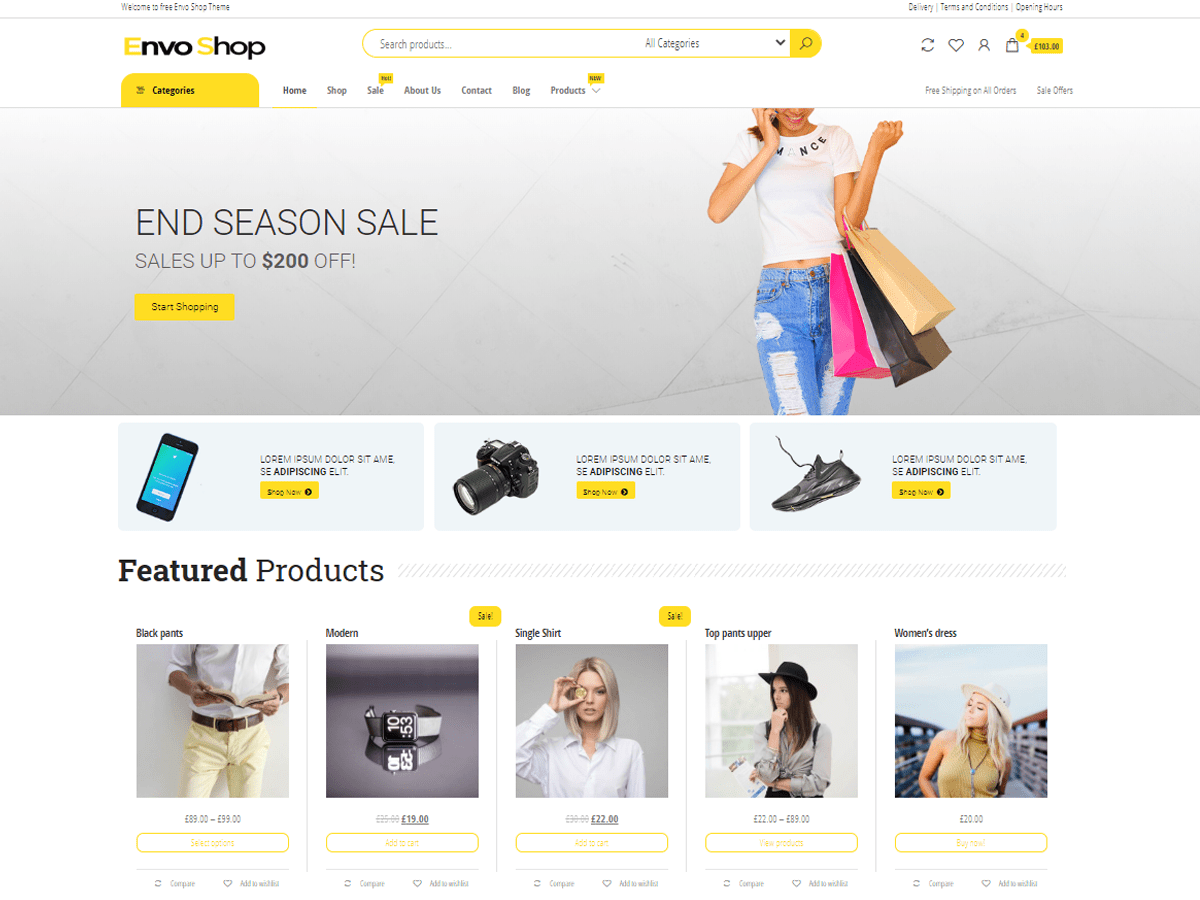 Envo Shop theme screenshot
