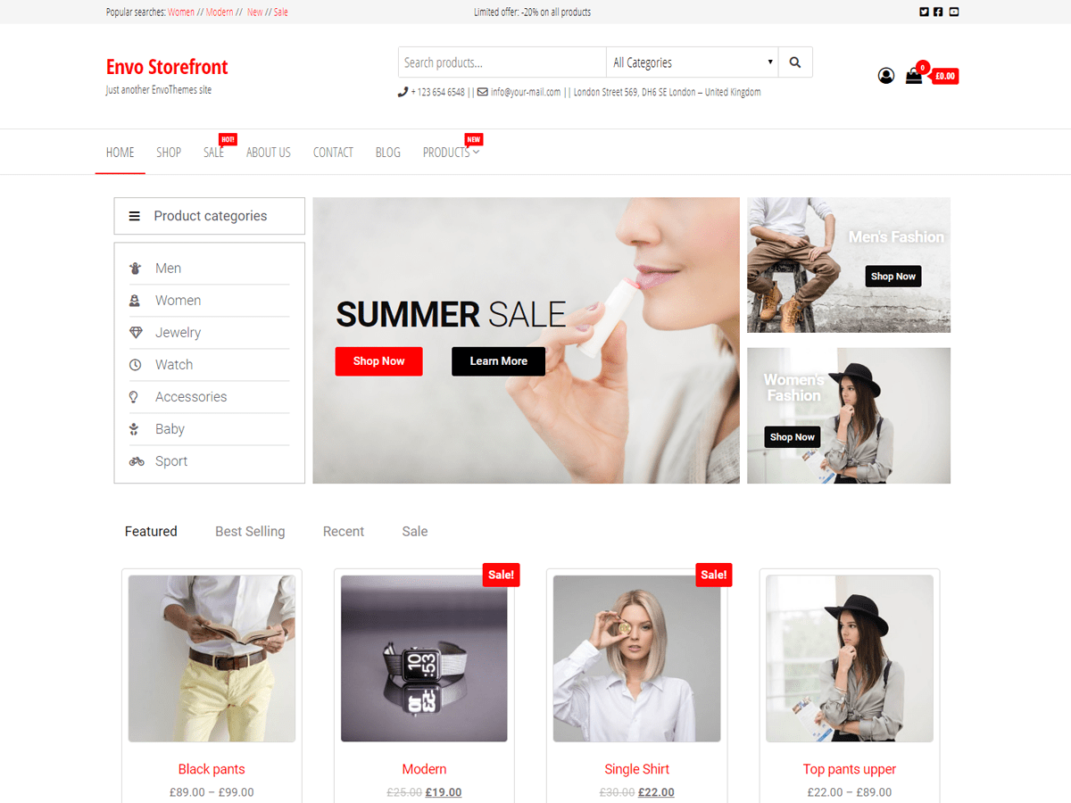 Envo Storefront theme screenshot