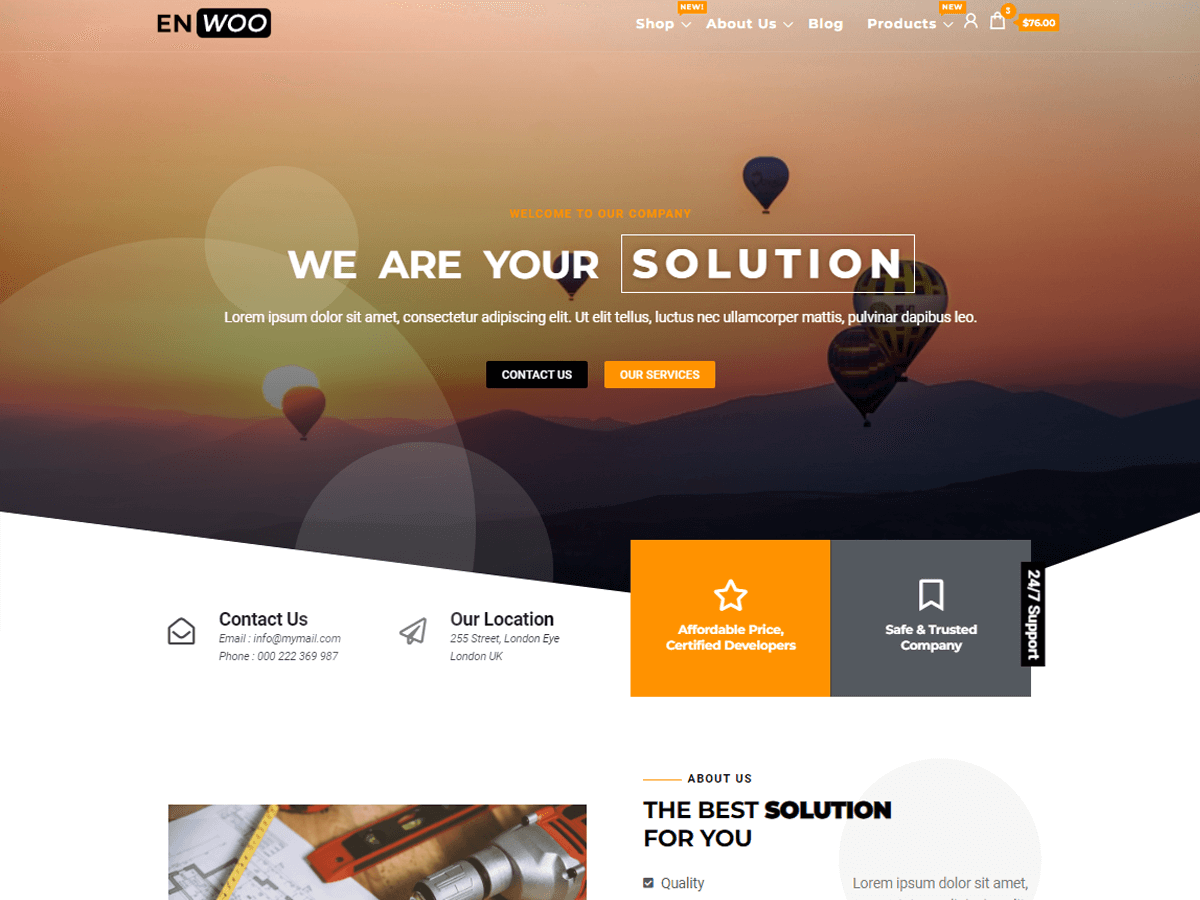 Enwoo theme screenshot