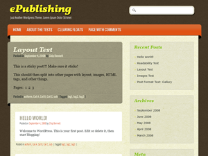 ePublishing theme screenshot