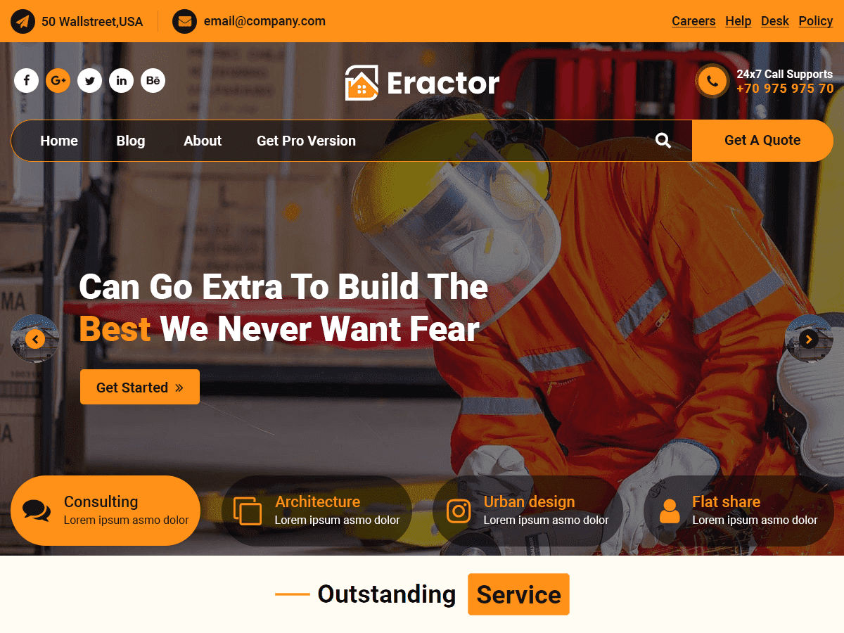 Eractor theme screenshot