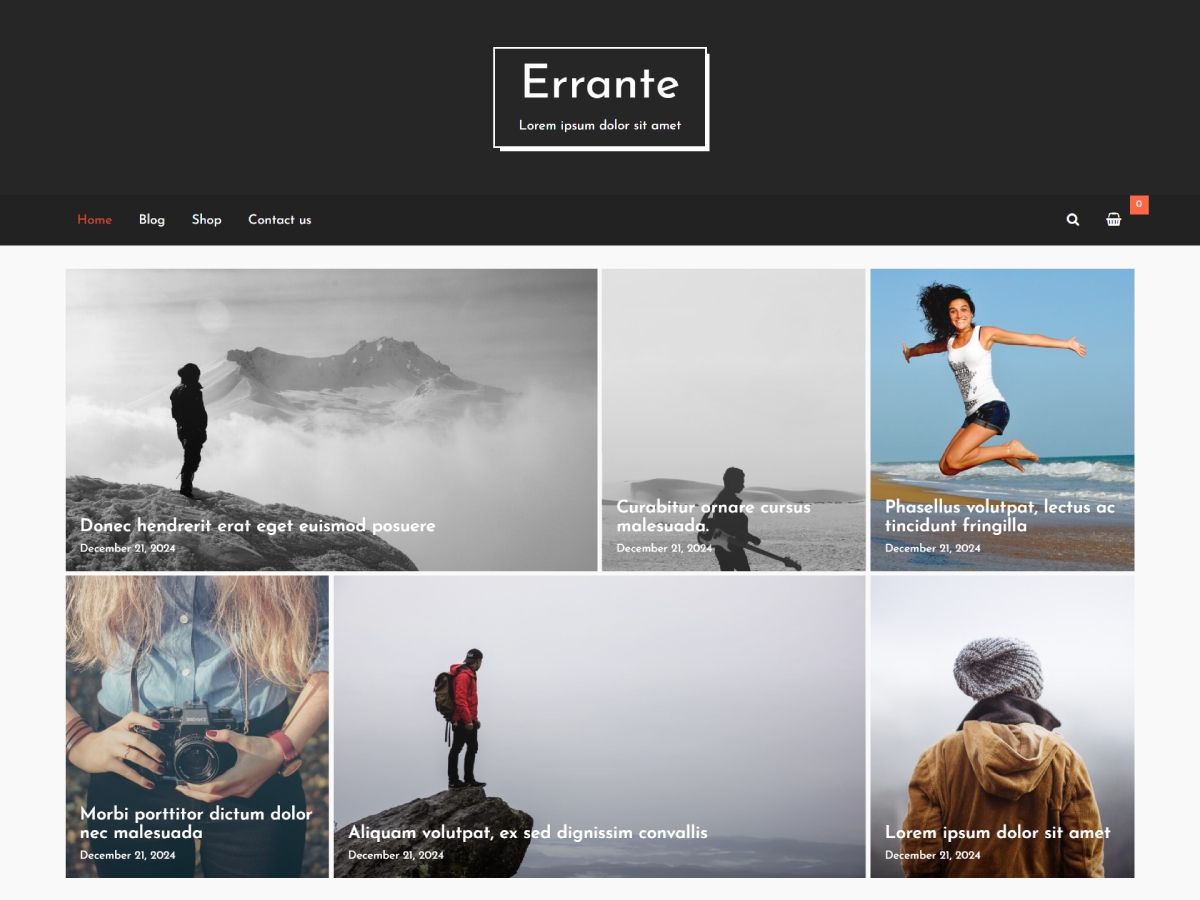 Errante theme screenshot