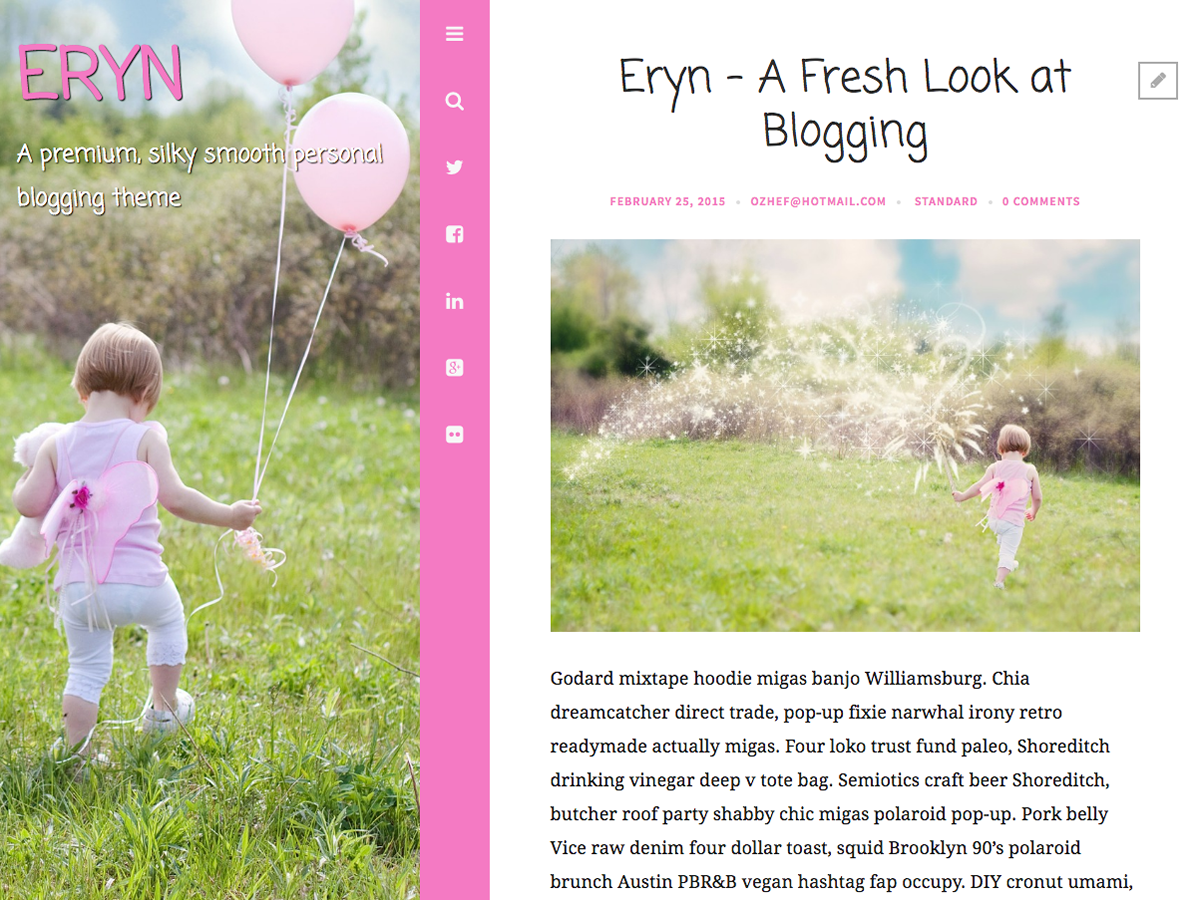 Eryn theme screenshot