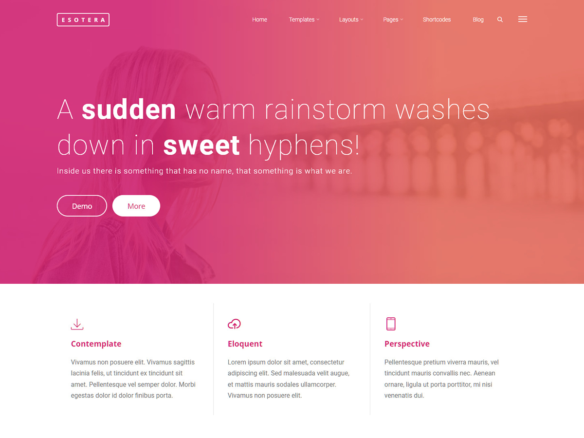 Esotera theme screenshot