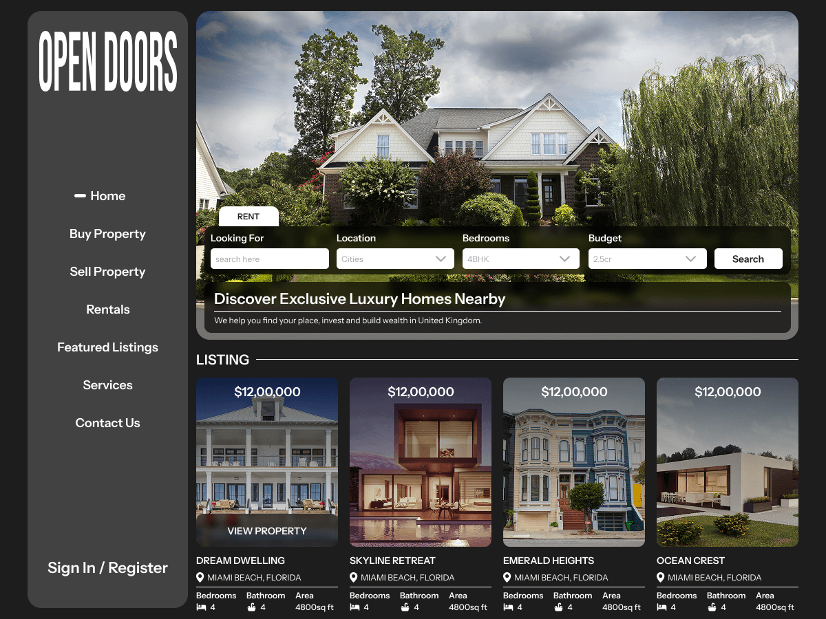 Estate Brokerage Services theme screenshot