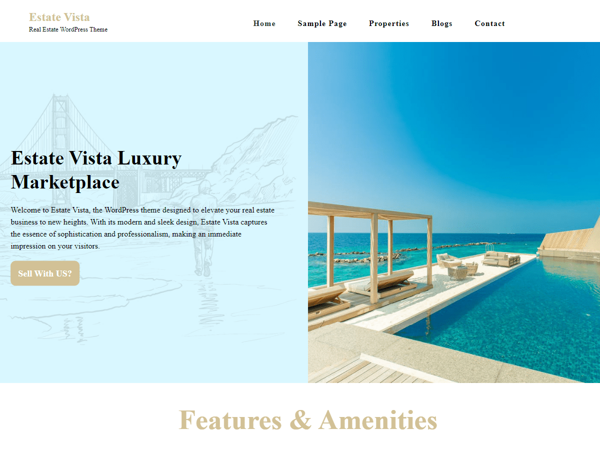 Estate Vista theme screenshot
