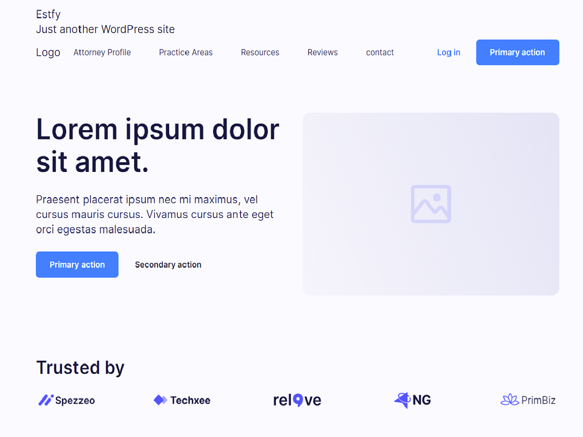 Estfy theme screenshot