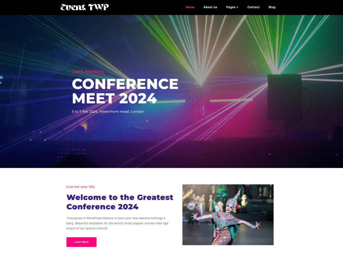 Event TWP theme screenshot