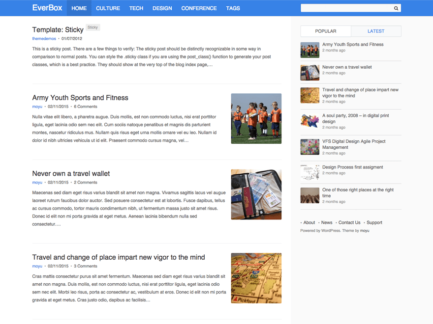 EverBox theme screenshot