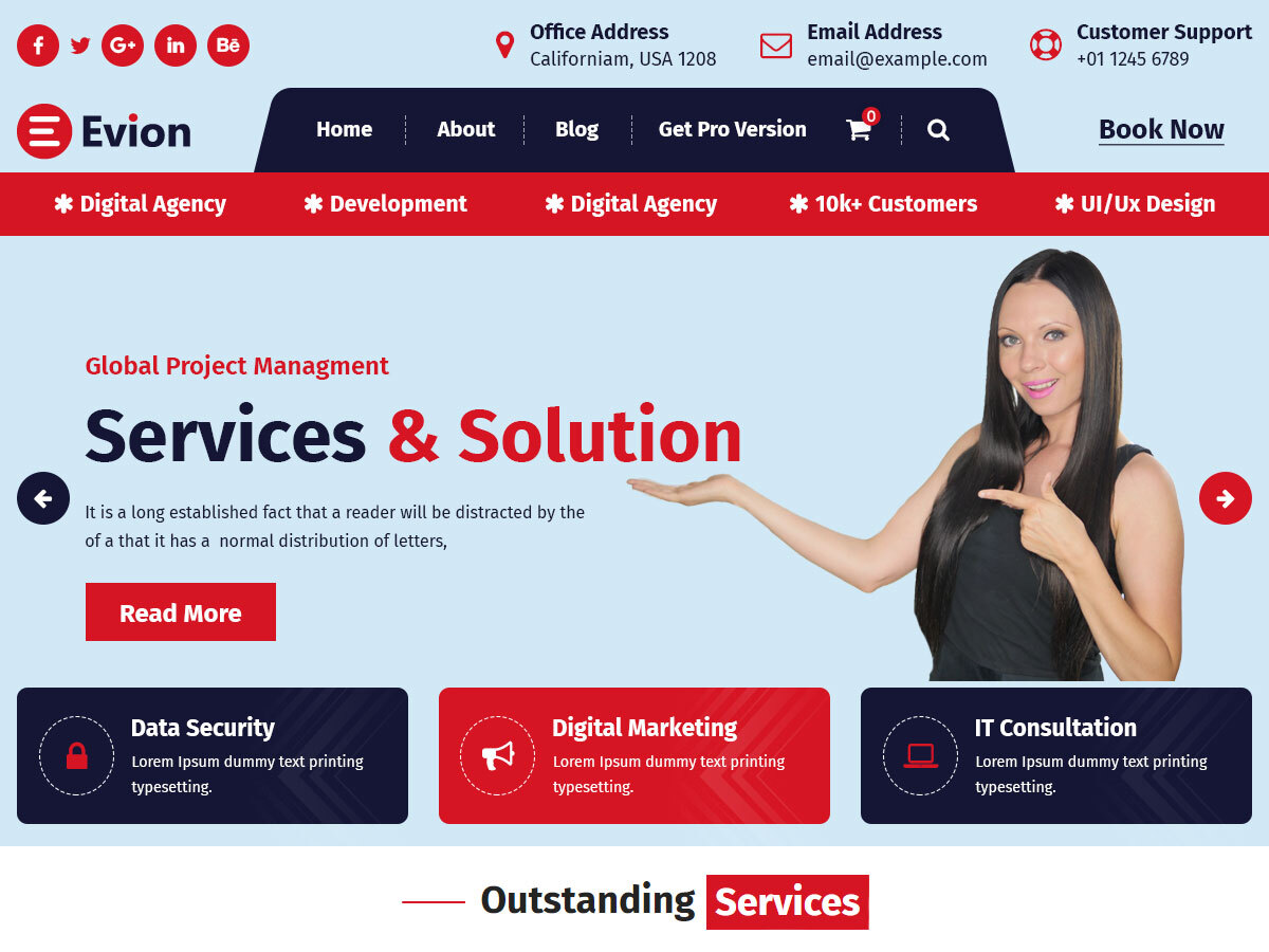 Evion theme screenshot