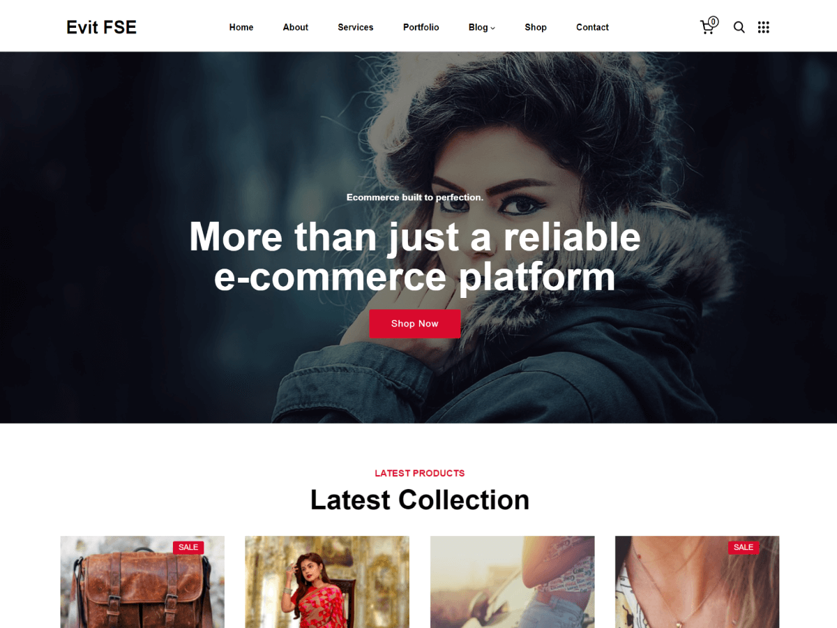 Evit FSE theme screenshot