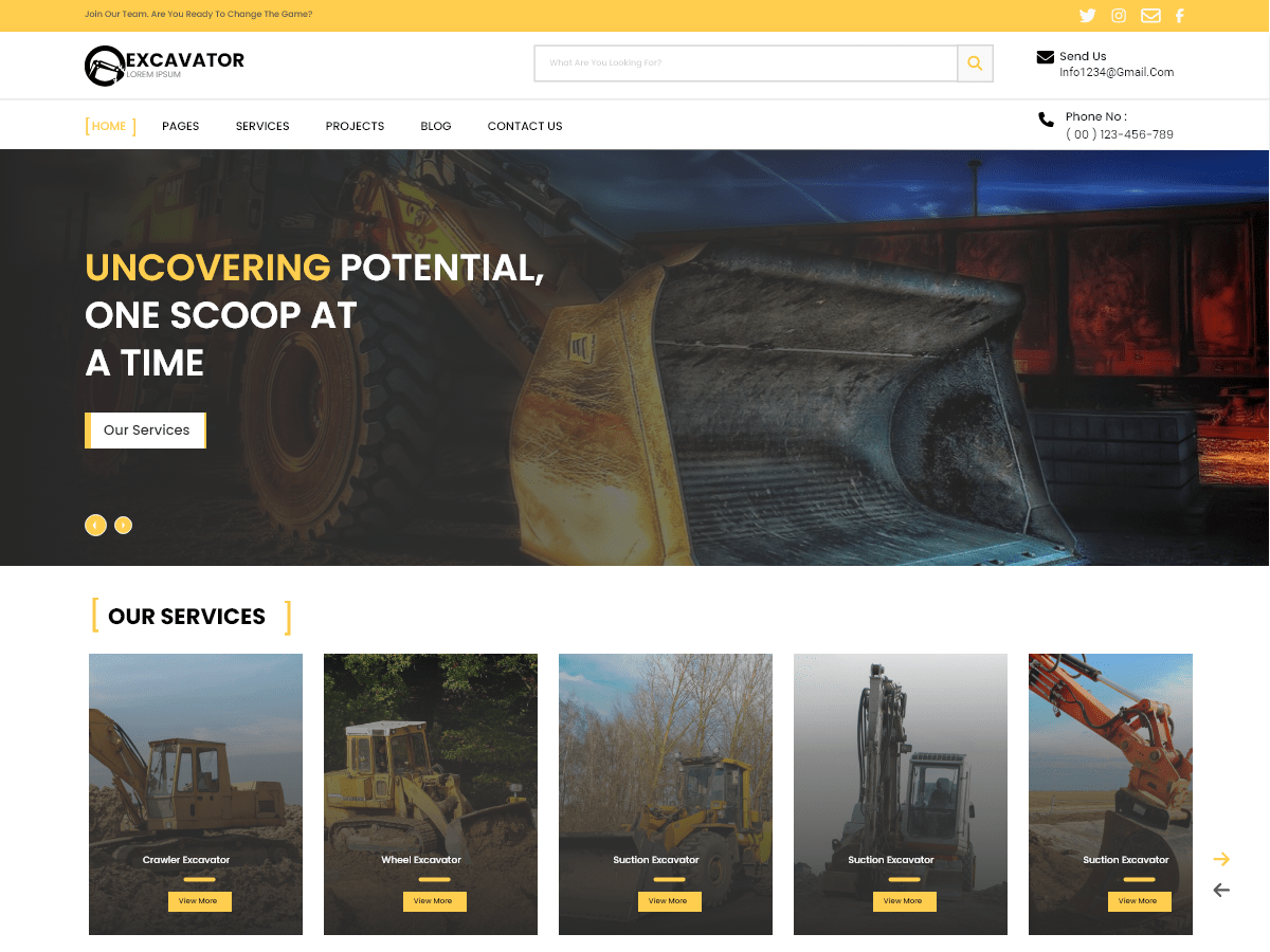 Excavator theme screenshot