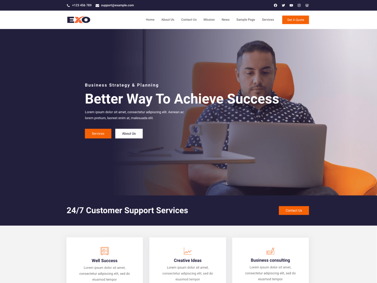 Exo theme screenshot