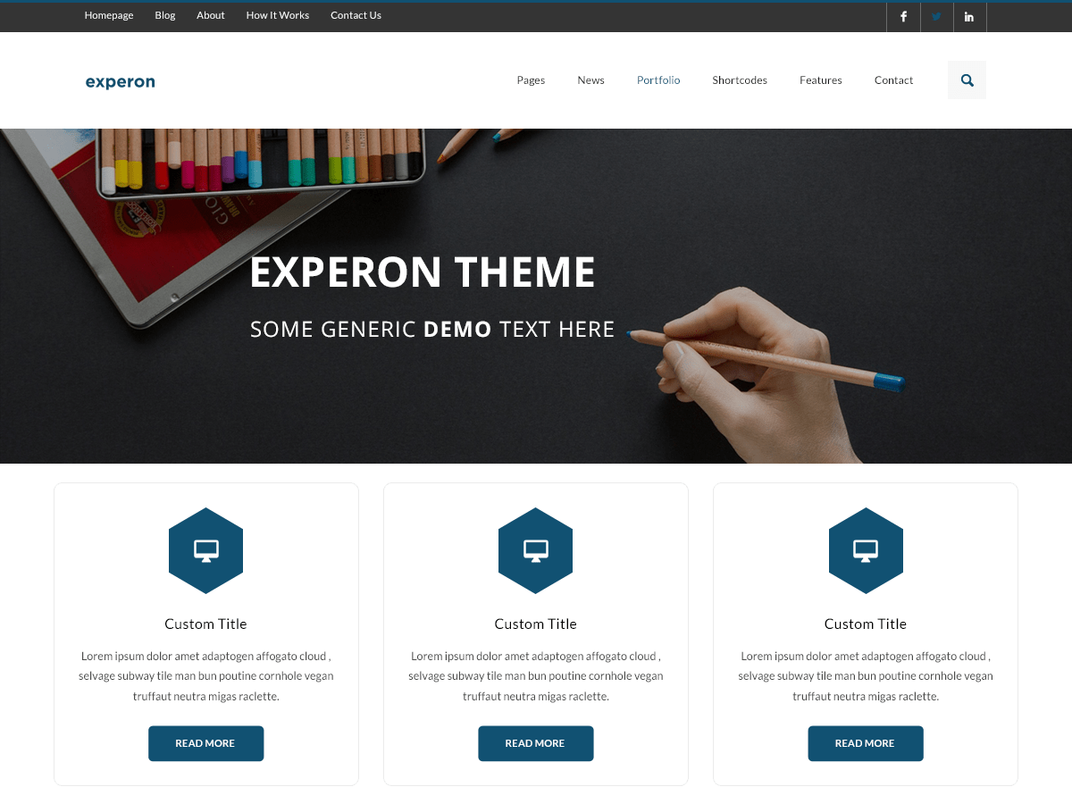 Experon Boxed theme screenshot