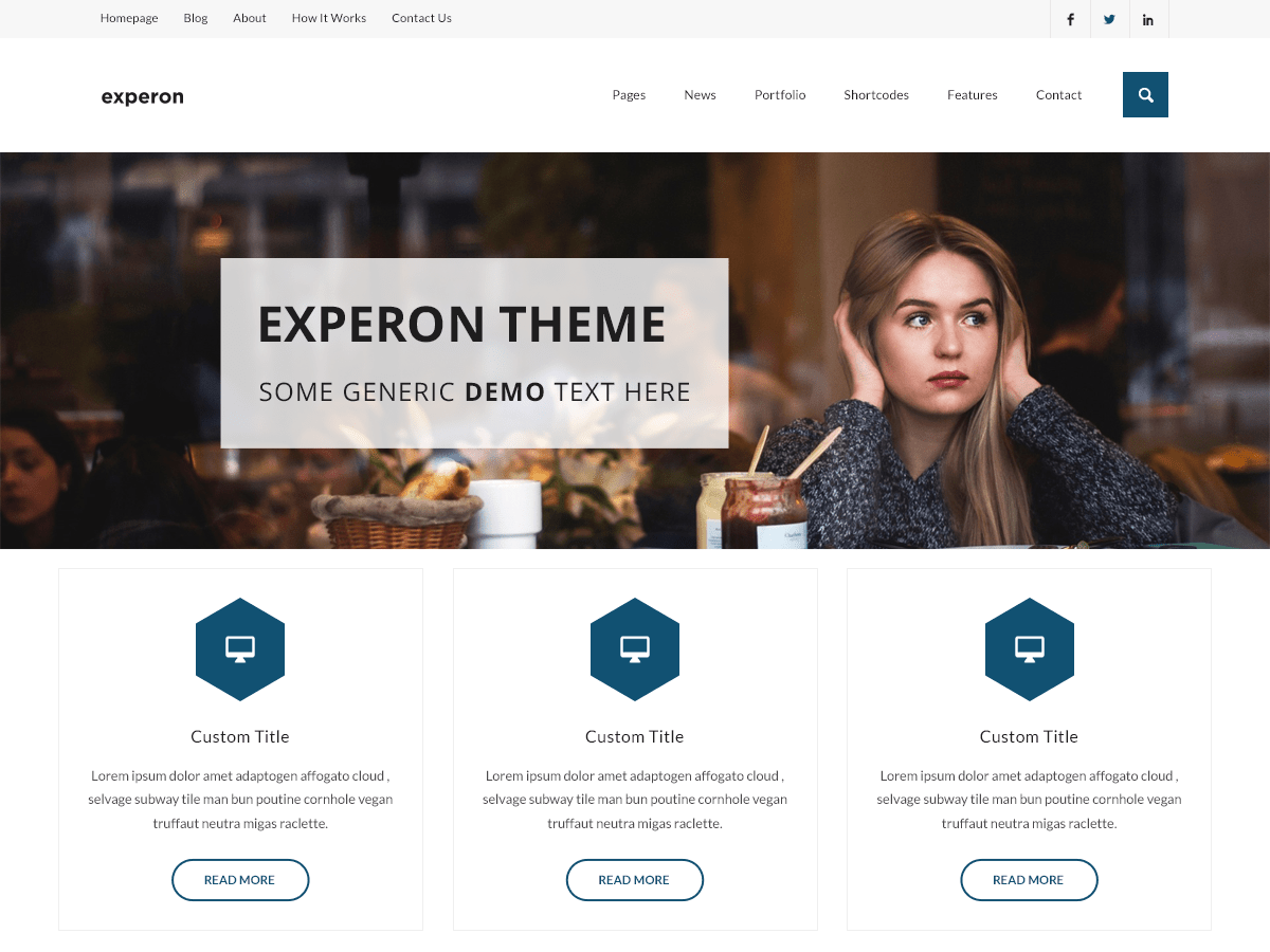 Experon eBlog theme screenshot