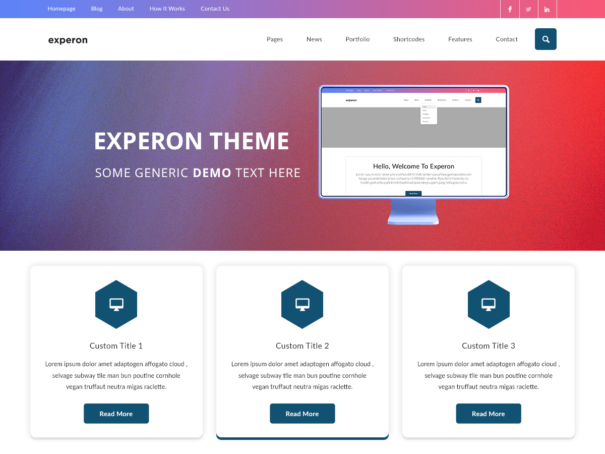 Experon eGrid theme screenshot