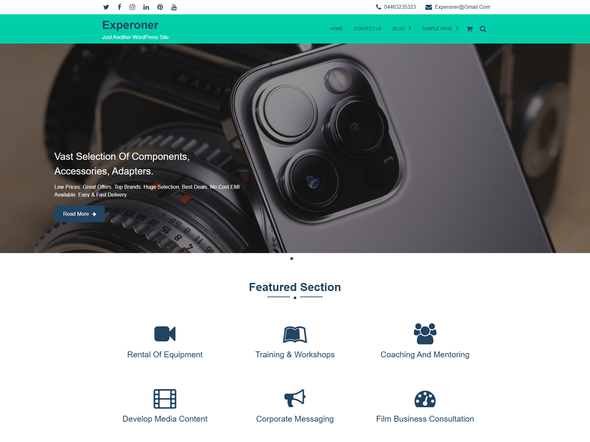 Experoner theme screenshot