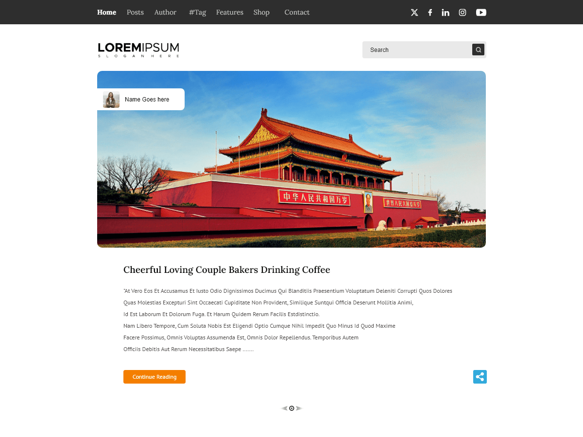 Expert Blogger theme screenshot