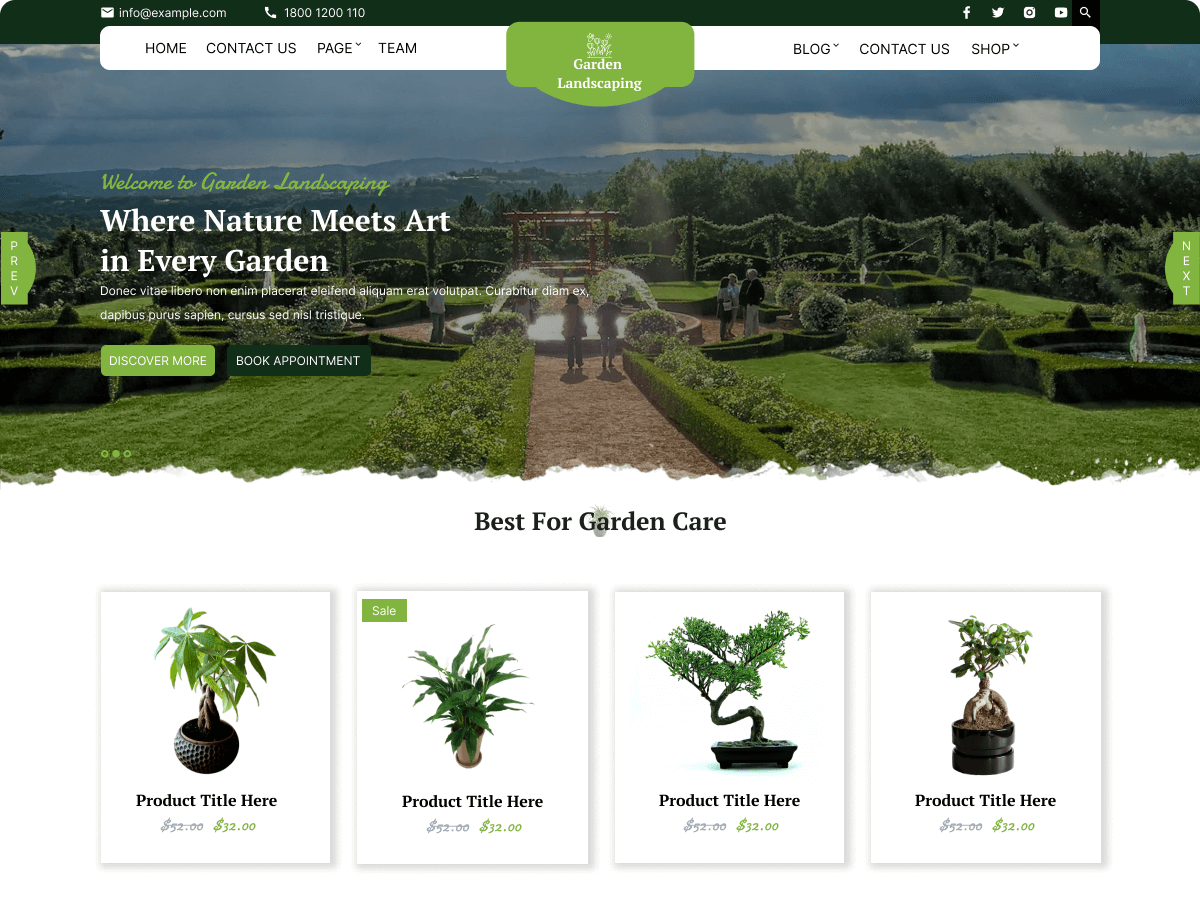 Expert Gardener theme screenshot