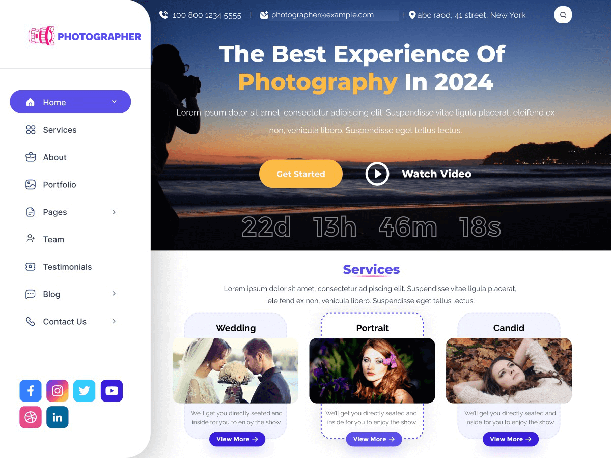 Expert Photographer theme screenshot