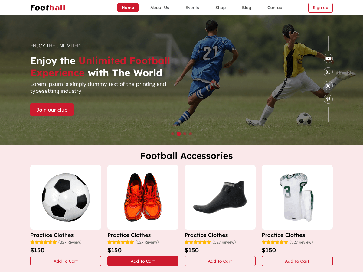 Expert Sports Coach theme screenshot