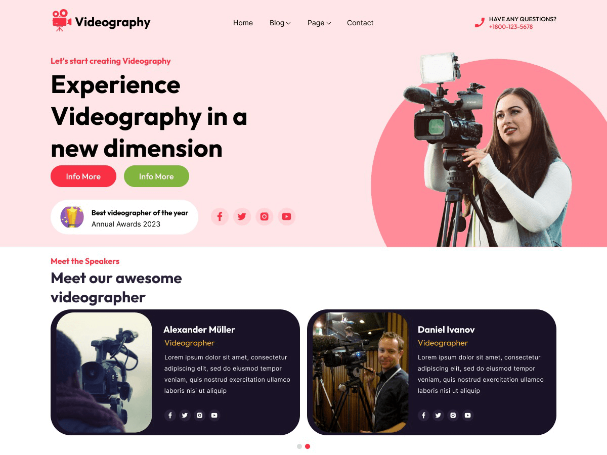 Expert Videographer theme screenshot