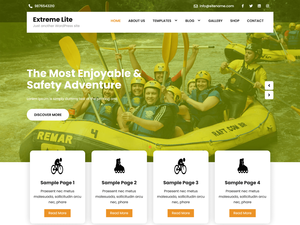 Extreme Lite theme screenshot