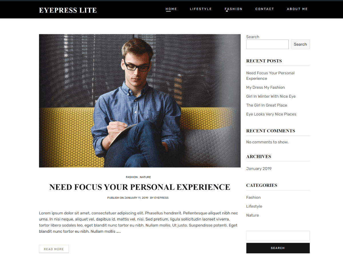 Eyepress Lite theme screenshot
