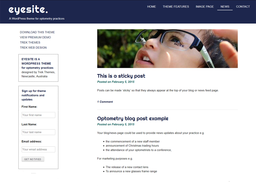 eyesite theme screenshot